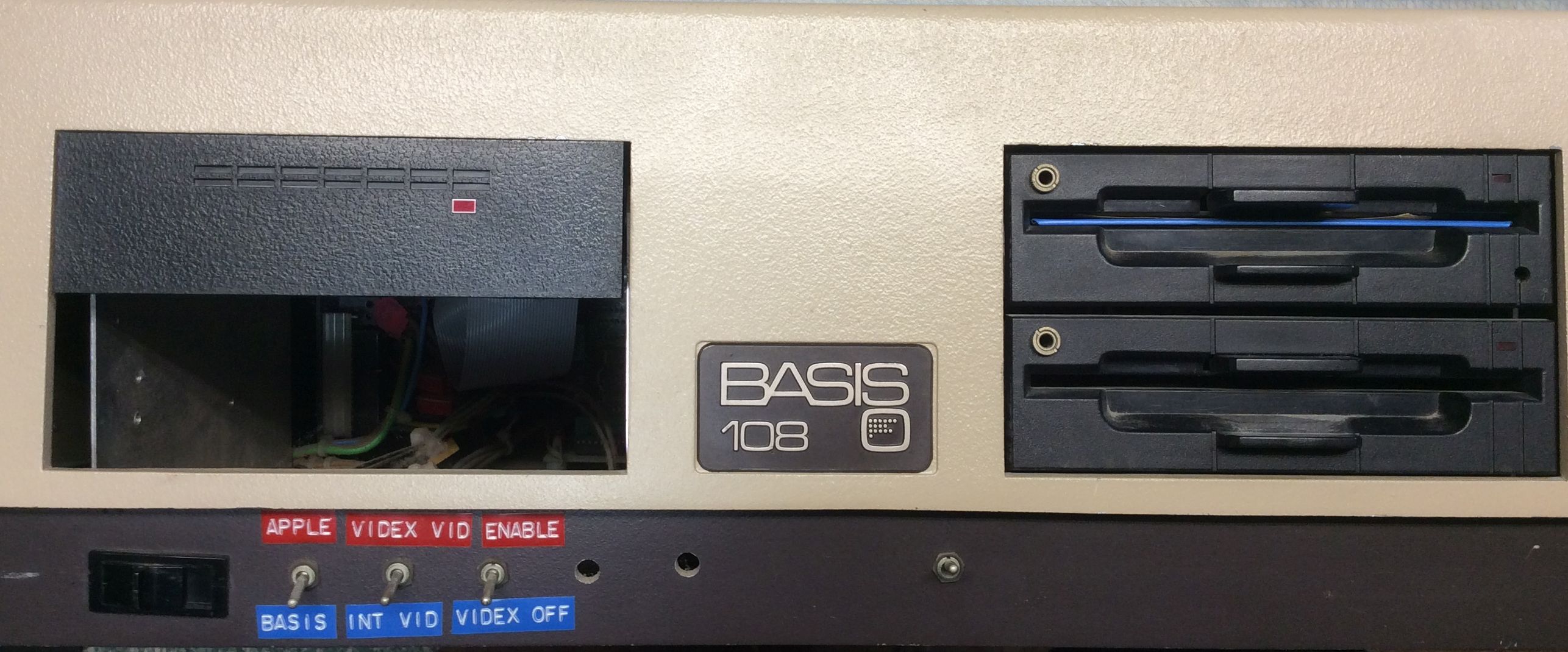 Modified Basis 108 Front Panel with Added Switches