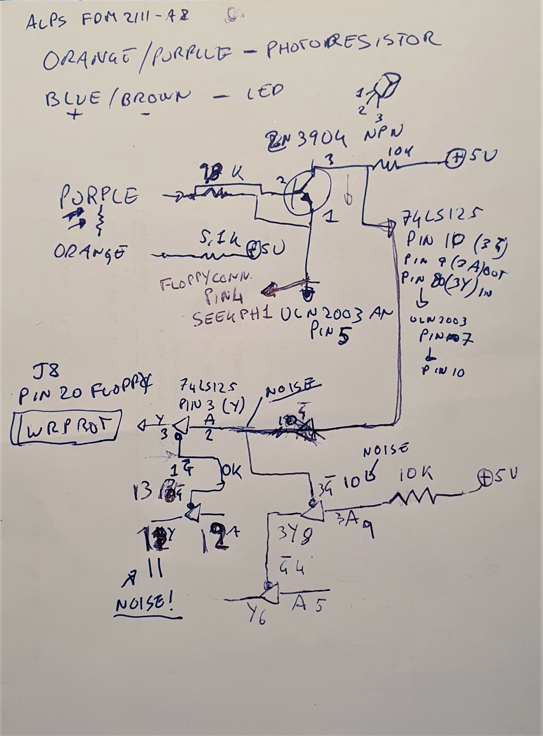 ALPS drive Write Protect Detect logic