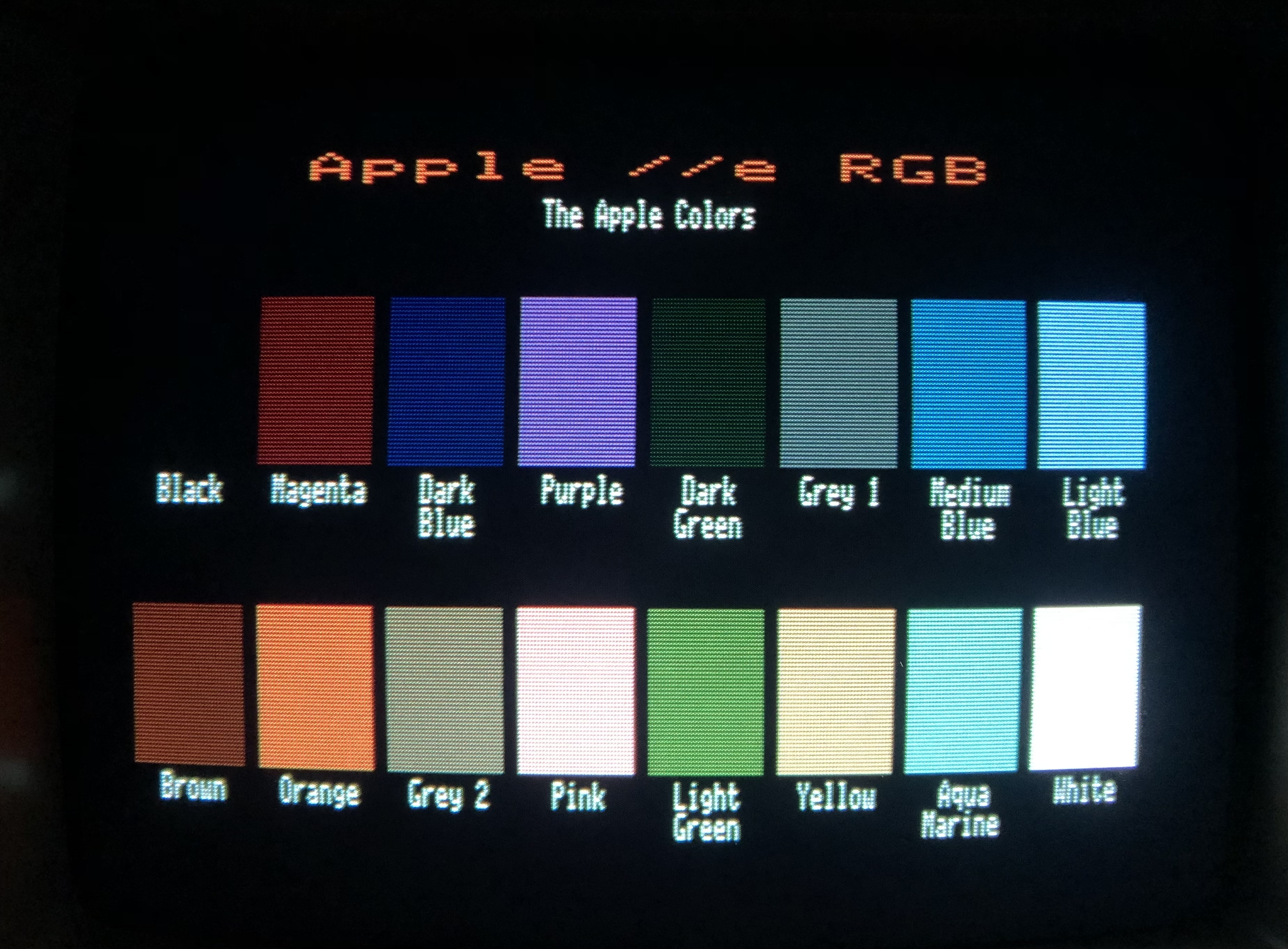 apple iie rgb