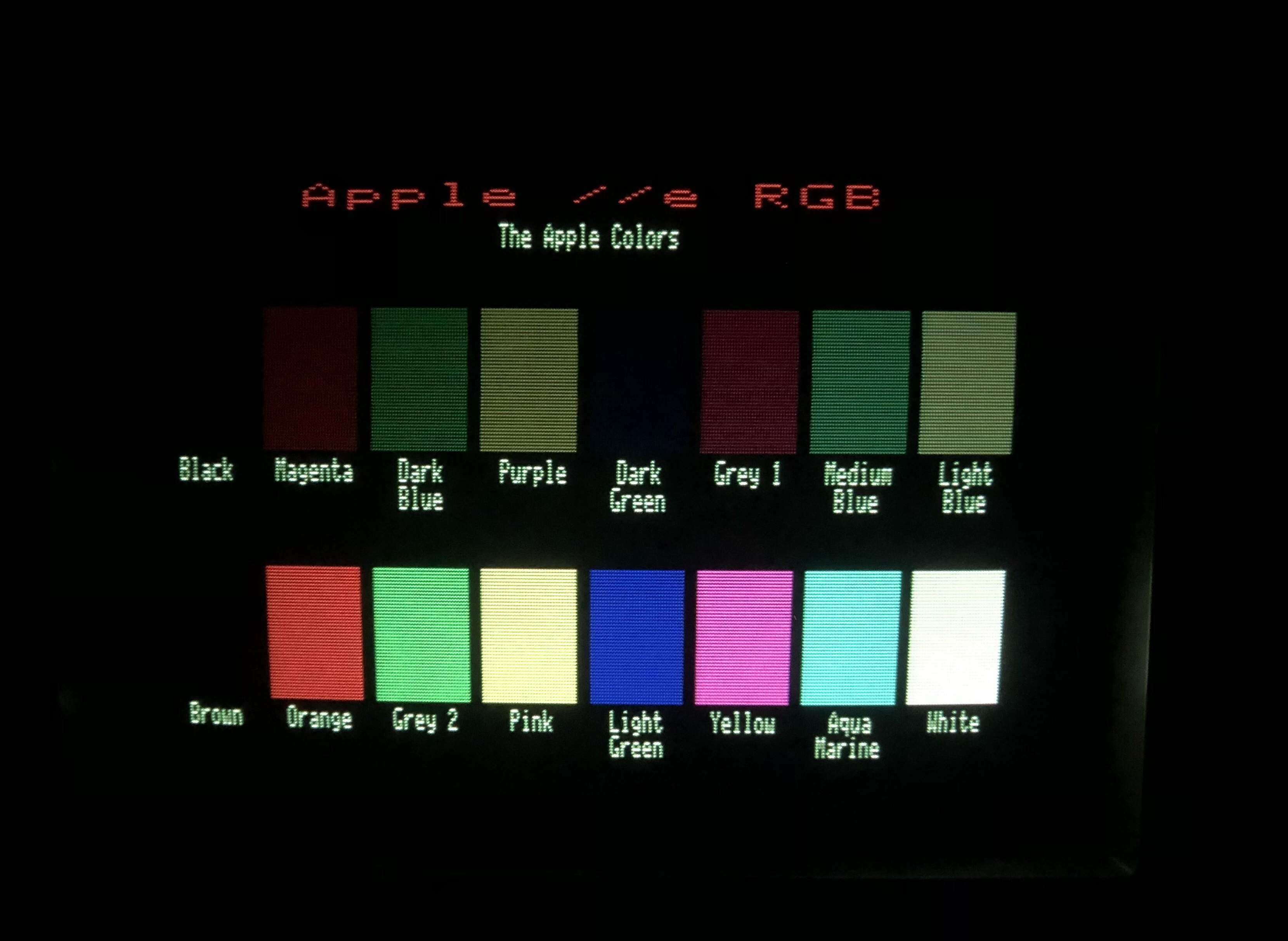 RGB I (Digital) - Apple IIe Extended 80Col:RGB Card Colors