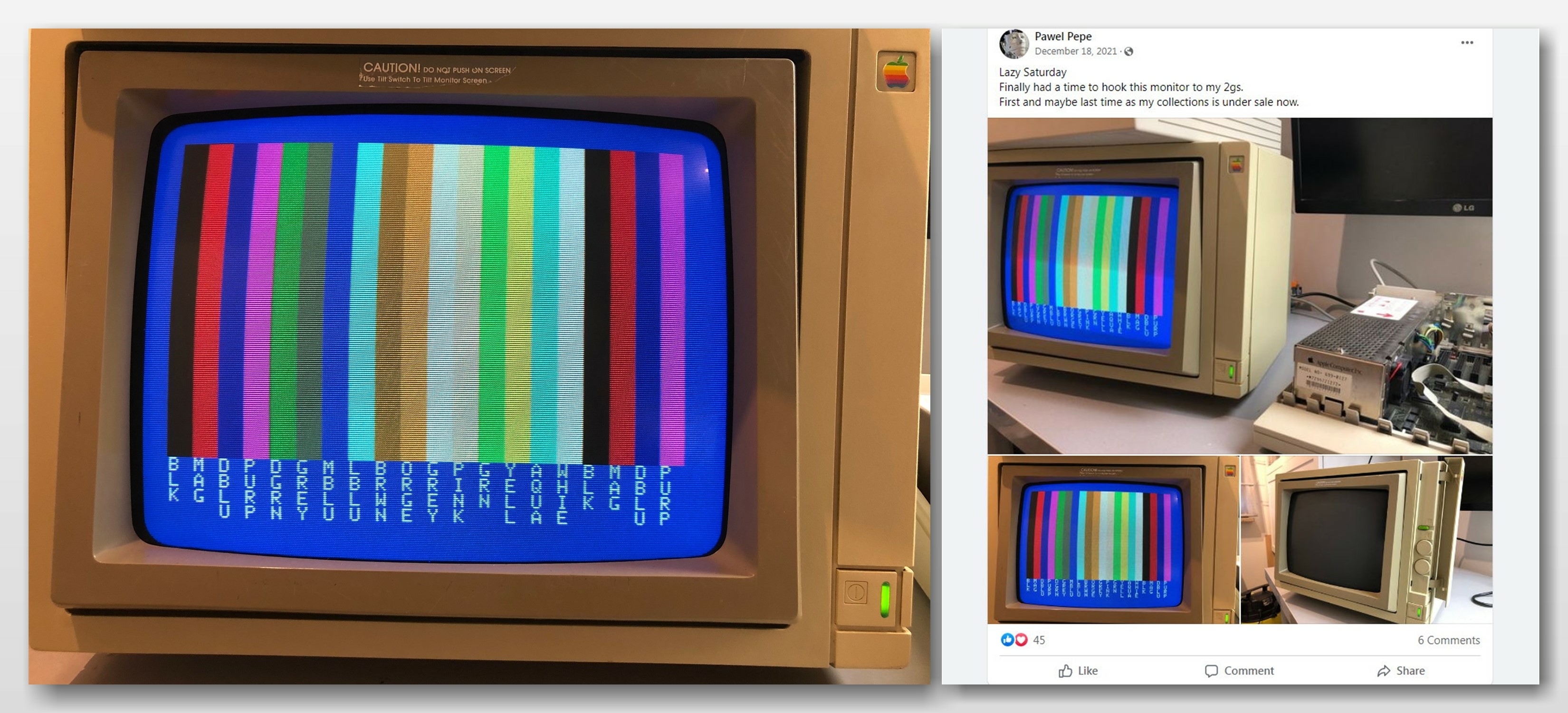 Apple IIGS RGB to AppleColor Monitor 100