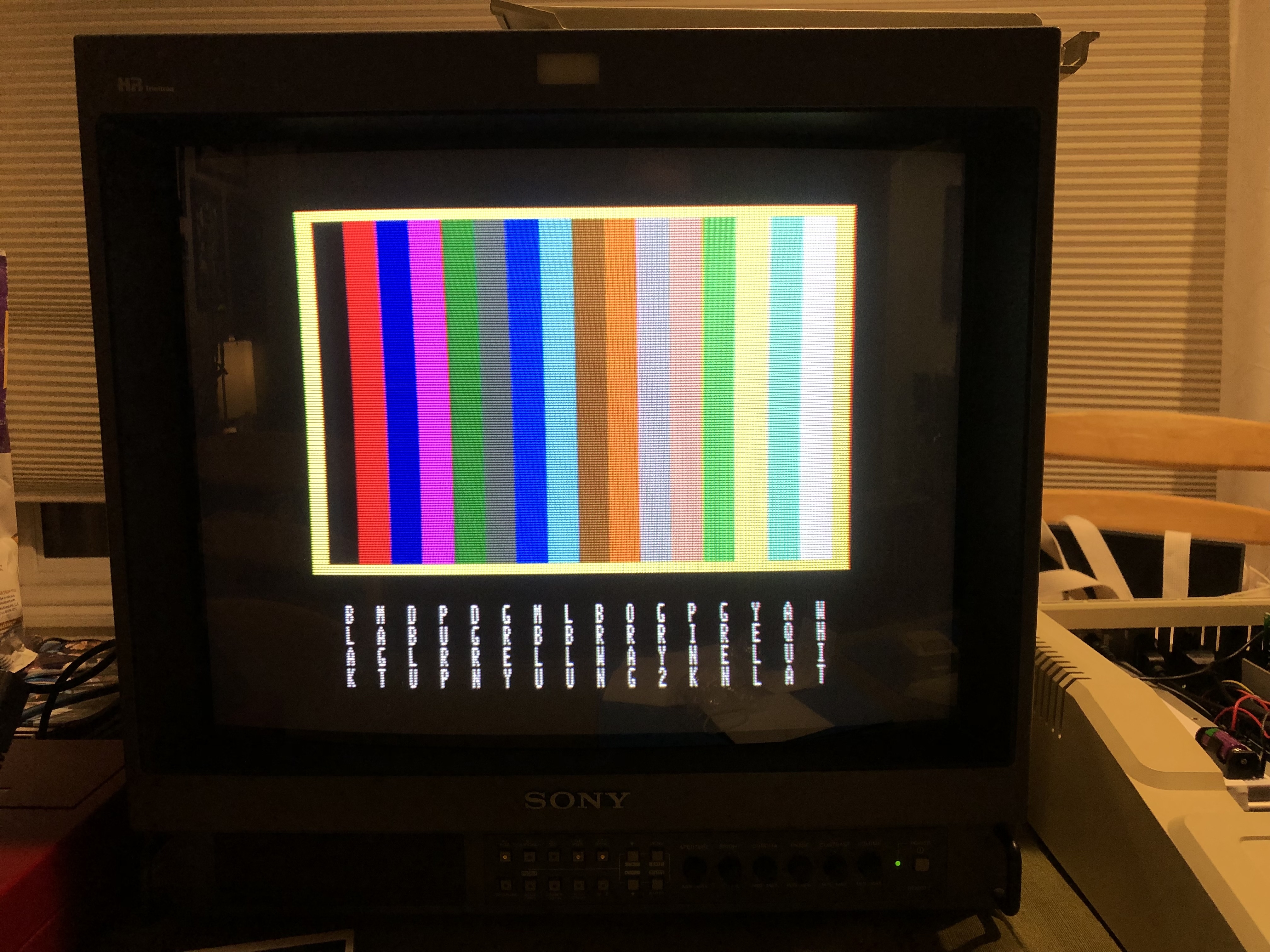 IIGS Color Bars on Sony PVM