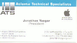 ATS business card